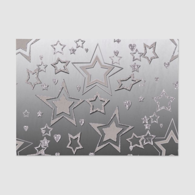 Christmas party gradient glitter shine confetti st tissue paper (Front)
