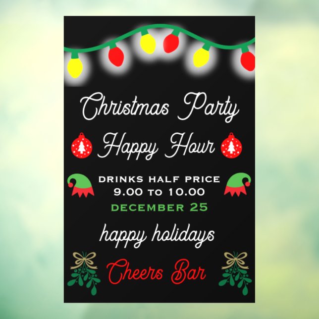 Christmas Party Happy Hour Promotion (Sheet 3)