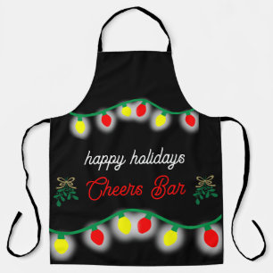 Christmas Party Happy Hour Promotion Apron
