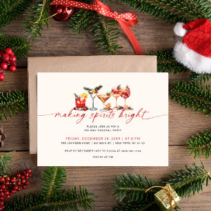 Christmas Party Holiday Cocktail Invitation