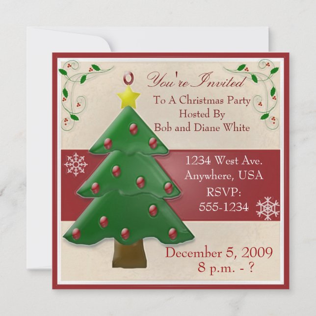 Christmas Party Invitation (Front)