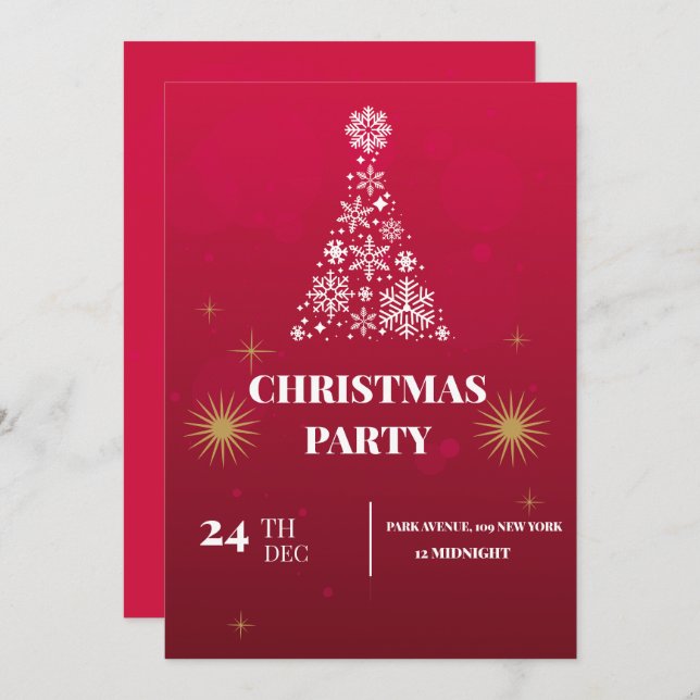 Christmas party  invitation (Front/Back)