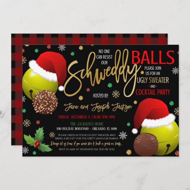 Christmas Party Invitation (Front/Back)