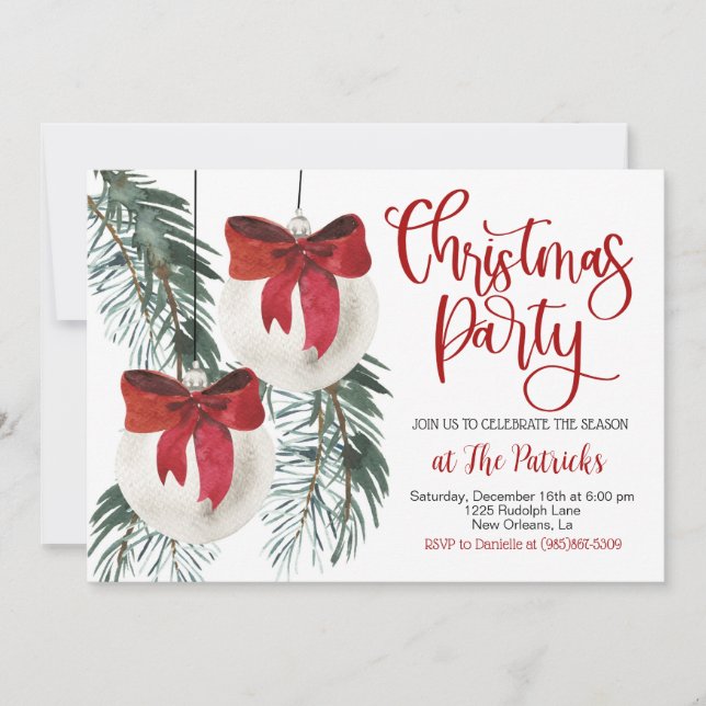 Christmas Party Invitation (Front)