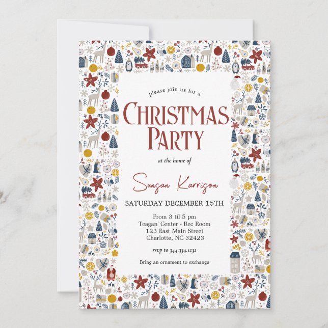 Christmas Party invitation  (Front)