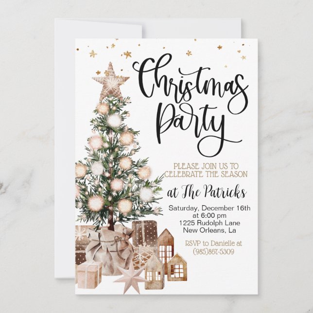Christmas Party  Invitation (Front)