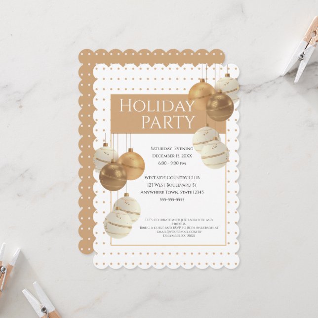 Christmas Party Invitation (Front/Back In Situ)