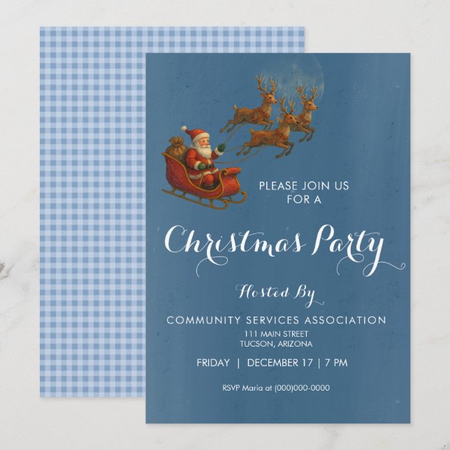 Christmas Party Invitation (Front/Back)