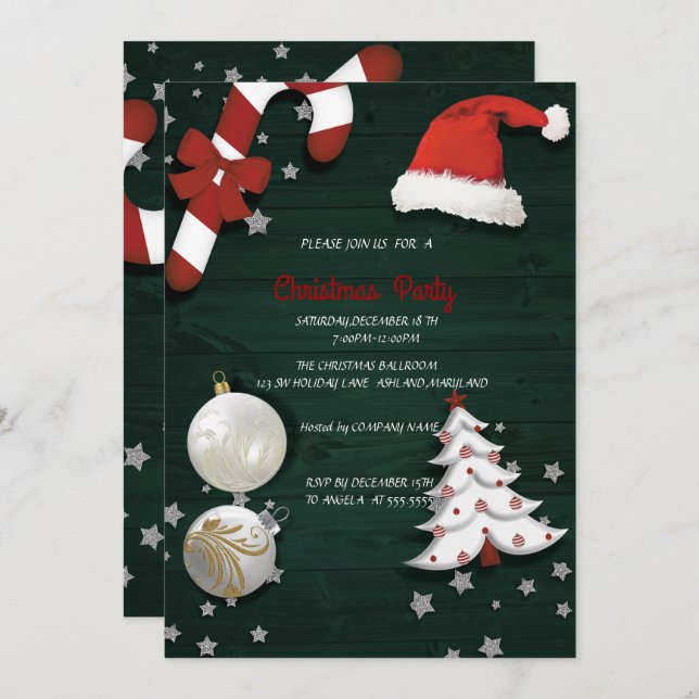 Christmas Party Invitation (Front/Back)