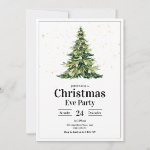 Christmas Party Invitation, Holiday dinner Party  Invitation
