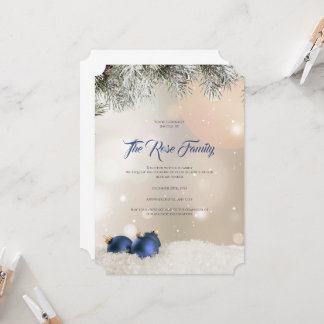 Christmas Party Invitation, Holiday Greetings Card