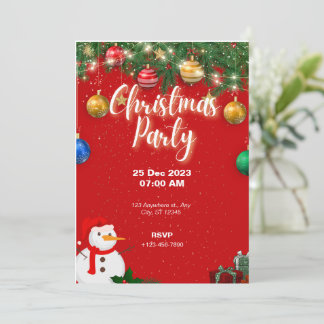 Christmas Party Invitation Holiday Party 