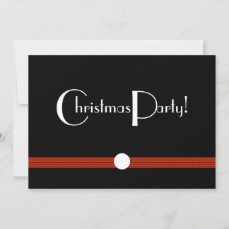 Christmas Party Invitation in Black and White