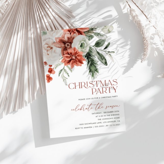 Christmas Party Invitation, Modern Holiday Invite (Creator Uploaded)