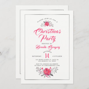 Christmas Party Invitation Modern Typography