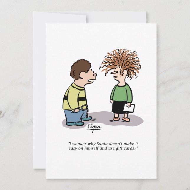 Christmas party invitation - Santa and kids (Front)