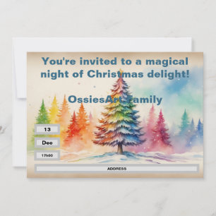 Christmas party invitation template