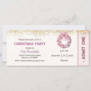 Christmas Party Invitation, Xmas Invite