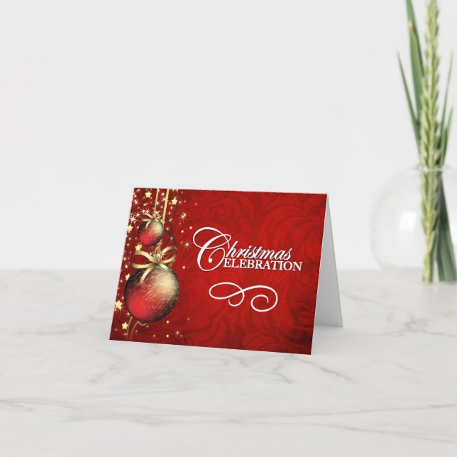 Christmas Party Invitations Cards (Front)