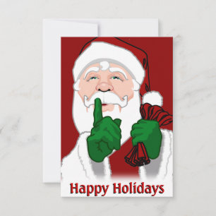 Christmas Party Invitations Custom Santa Cards