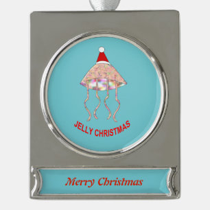 Christmas Party Jellyfish Custom Ornament