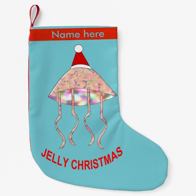 Christmas Party Jellyfish Custom Stocking (Front)