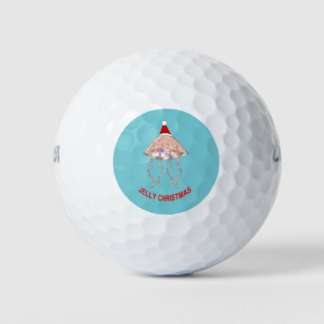 Christmas Party Jellyfish Golf Ball (Front)