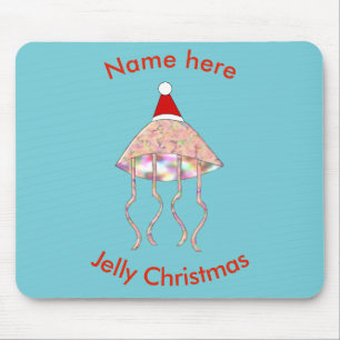 Christmas Party Jellyfish Mousepad