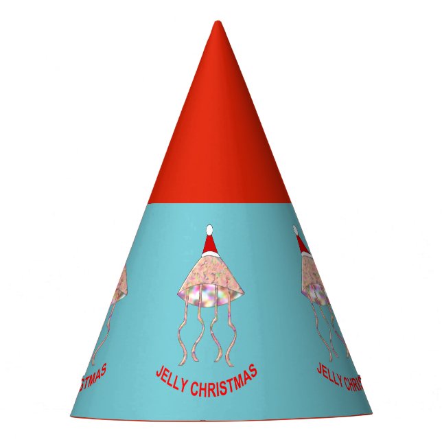 Christmas Party jellyfish Party Hat (Front)