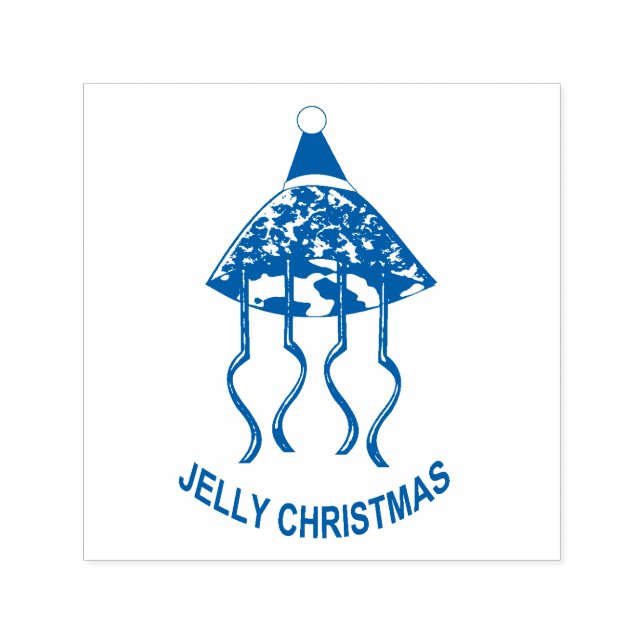 Christmas Party Jellyfish Self Inking Stamp (Design)