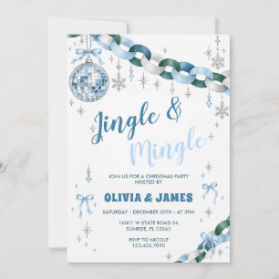 Christmas Party Jingle And Mingle Party Invitation
