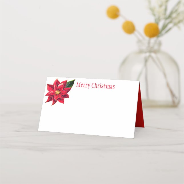 Christmas Party Name Place Card (Front)