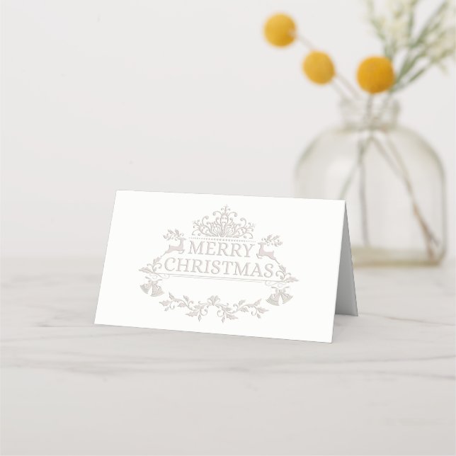 Christmas Party Name Place Card (Front)