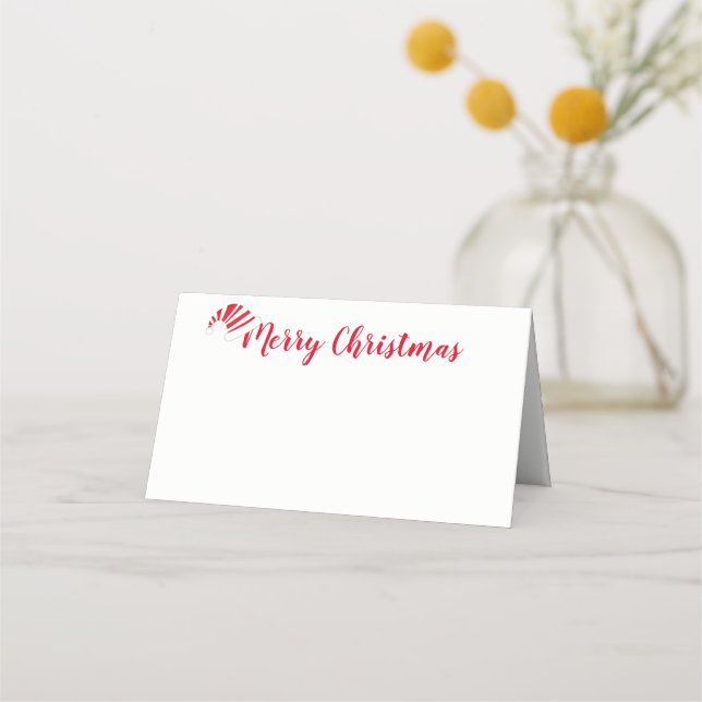 Christmas Party Name Place Card (Front)