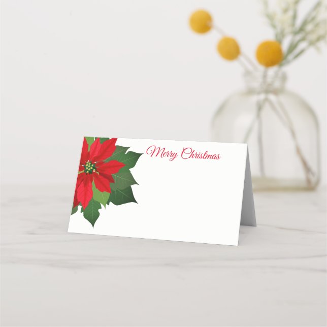 Christmas Party Name Place Card (Front)