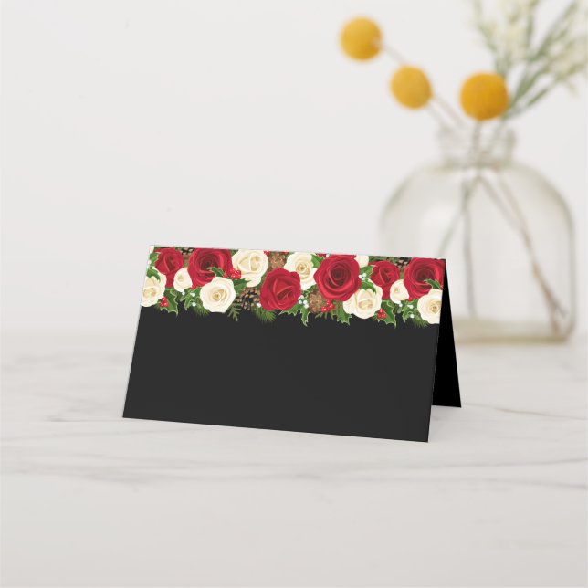 Christmas Party Name Place Card (Front)