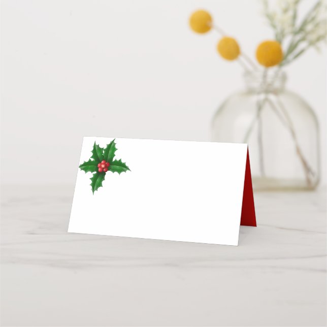 Christmas Party Name Place Card (Front)