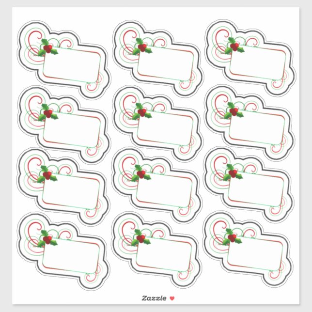 Christmas Party Name Tags (Sheet)