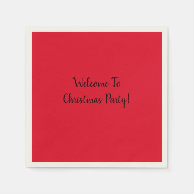 Christmas Party Napkins (Front)