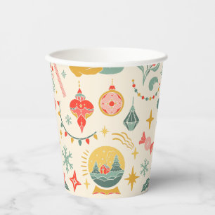Christmas party ornaments Invitation Paper Cups