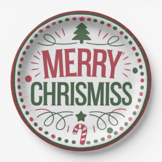 Christmas Party Paper Plates
