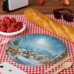 Christmas Party Paper Plates