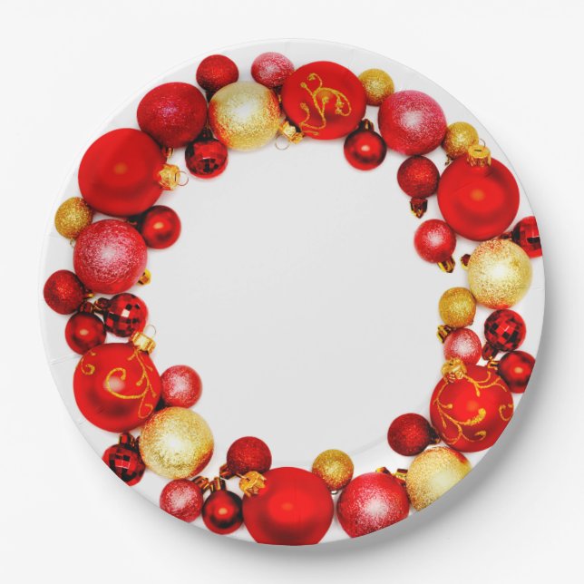 Christmas Party Paper Plates  (Front)