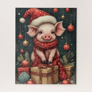 Christmas Party Pig Puzzle