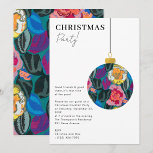 Christmas Party Preppy Ornament Xmas Invitation