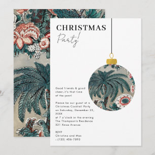 Christmas Party Preppy Ornament Xmas Invitation