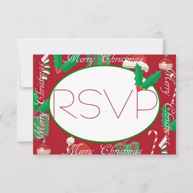Christmas Party RSVP Card (Front)