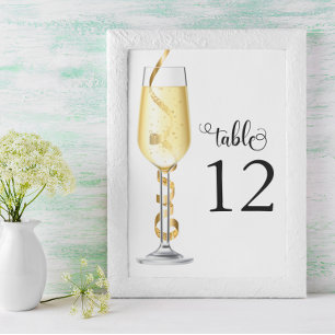 Christmas Party Table number Card