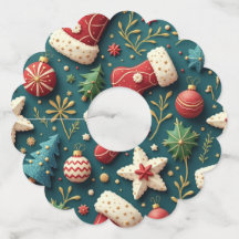 Christmas Party Wine Glass Tags