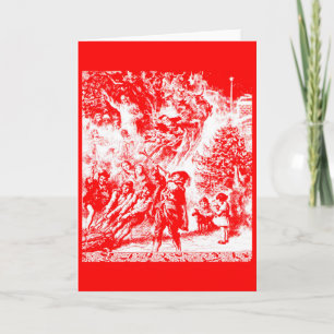Christmas past holiday card